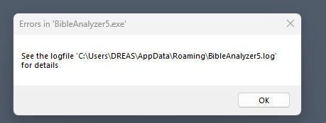 logfile missing